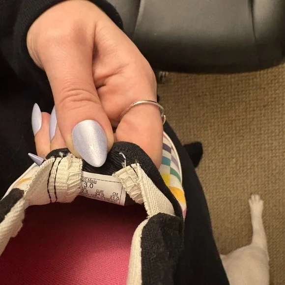 Vans Colorful Checkered Slip-On Shoes - Picture 6 of 6